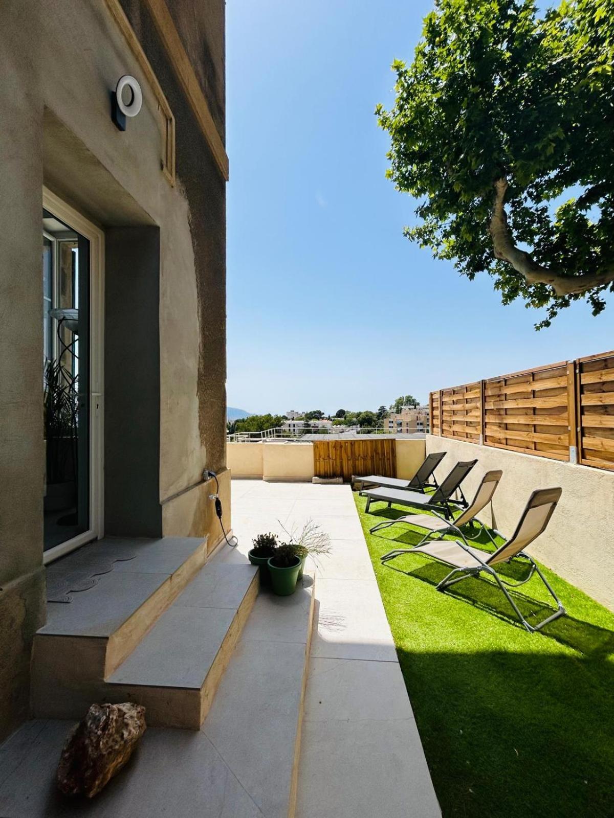 Maisons Detente Jardin, Terrasse Vue Mer Et Spa 马赛 外观 照片